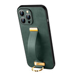 Custodia antiurto in pelle PU con anello metallo