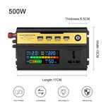 8896 Inverter per display digitale multifunzionale intelligente per auto da 500 W, 12V, 24V, 48V