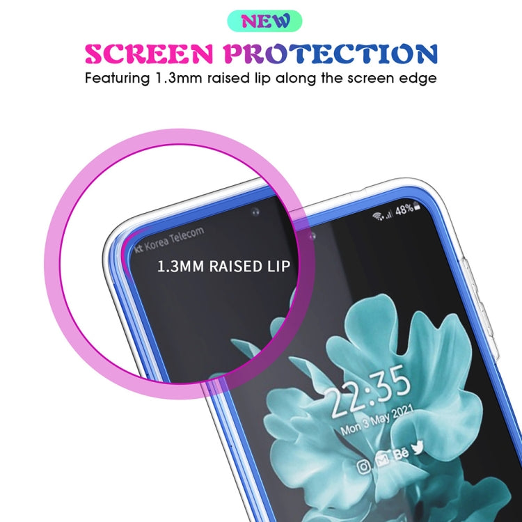 Semplice custodia antiurto in acrilico trasparente + TPU all-inclusive, For Samsung Galaxy Z Flip4 5G