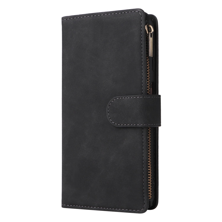 Custodia per cellulare multifunzionale in pelle con portafoglio con cerniera smerigliata, For Samsung Galaxy A13 4G, For Samsung Galaxy A23, For OnePlus 9 Pro, For OnePlus 9, For Google Pixel 6 Pro
