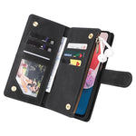 Custodia per cellulare multifunzionale in pelle con portafoglio con cerniera smerigliata, For Samsung Galaxy A13 4G, For Samsung Galaxy A23, For OnePlus 9 Pro, For OnePlus 9, For Google Pixel 6 Pro