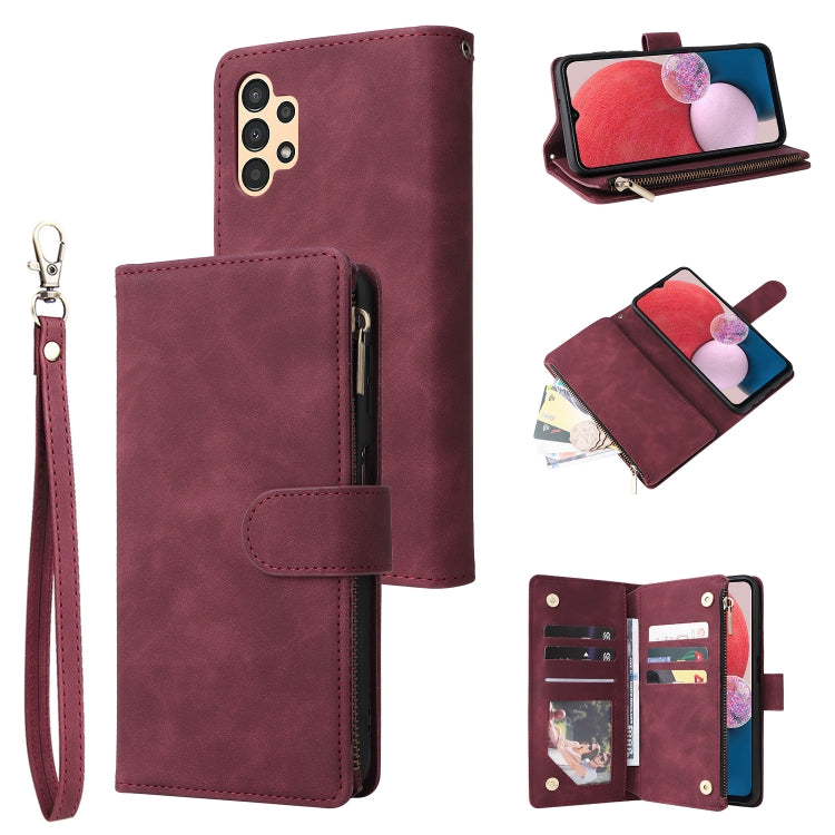 Custodia per cellulare multifunzionale in pelle con portafoglio con cerniera smerigliata, For Samsung Galaxy A13 4G, For Samsung Galaxy A23, For OnePlus 9 Pro, For OnePlus 9, For Google Pixel 6 Pro