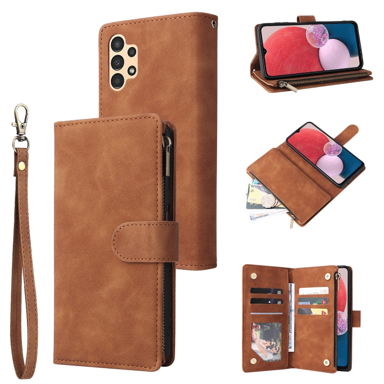 Custodia per cellulare multifunzionale in pelle con portafoglio con cerniera smerigliata, For Samsung Galaxy A13 4G, For Samsung Galaxy A23, For OnePlus 9 Pro, For OnePlus 9, For Google Pixel 6 Pro