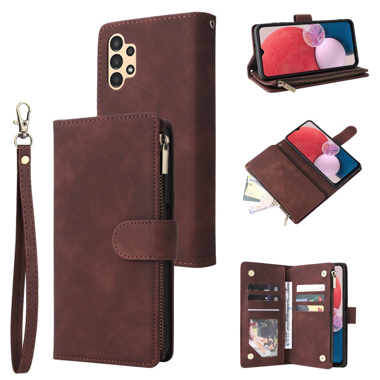 Custodia per cellulare multifunzionale in pelle con portafoglio con cerniera smerigliata, For Samsung Galaxy A13 4G, For Samsung Galaxy A23, For OnePlus 9 Pro, For OnePlus 9, For Google Pixel 6 Pro