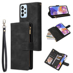 Custodia per cellulare multifunzionale in pelle con portafoglio con cerniera smerigliata, For Samsung Galaxy A13 4G, For Samsung Galaxy A23, For OnePlus 9 Pro, For OnePlus 9, For Google Pixel 6 Pro