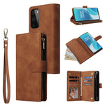 Custodia per cellulare multifunzionale in pelle con portafoglio con cerniera smerigliata, For Samsung Galaxy A13 4G, For Samsung Galaxy A23, For OnePlus 9 Pro, For OnePlus 9, For Google Pixel 6 Pro