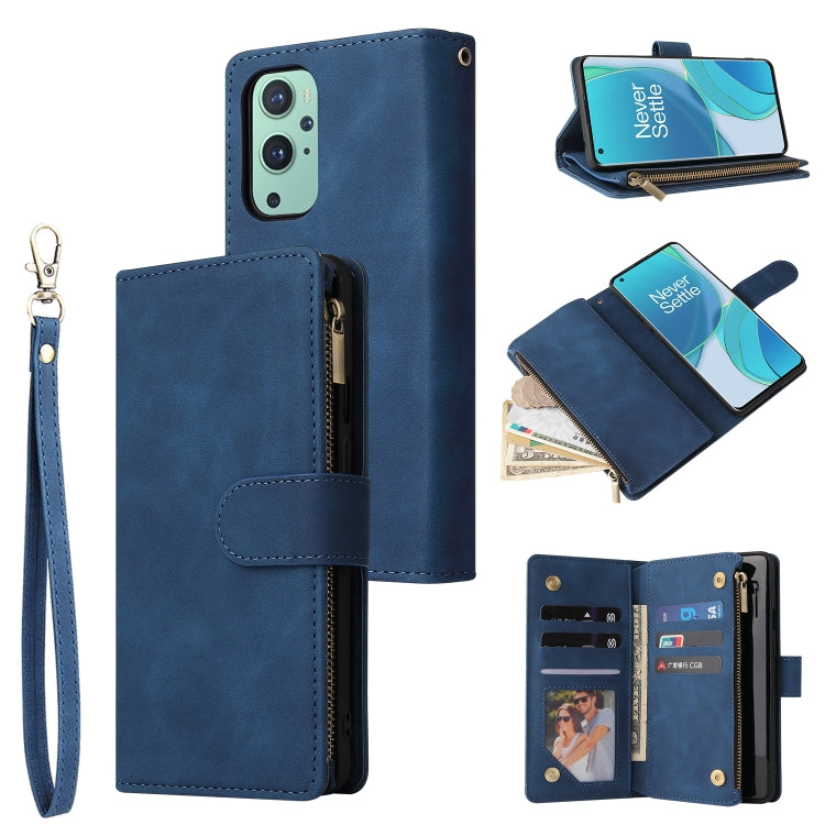 Custodia per cellulare multifunzionale in pelle con portafoglio con cerniera smerigliata, For Samsung Galaxy A13 4G, For Samsung Galaxy A23, For OnePlus 9 Pro, For OnePlus 9, For Google Pixel 6 Pro
