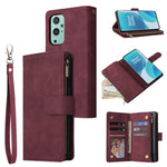 Custodia per cellulare multifunzionale in pelle con portafoglio con cerniera smerigliata, For Samsung Galaxy A13 4G, For Samsung Galaxy A23, For OnePlus 9 Pro, For OnePlus 9, For Google Pixel 6 Pro
