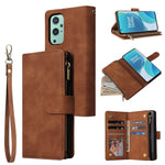 Custodia per cellulare multifunzionale in pelle con portafoglio con cerniera smerigliata, For Samsung Galaxy A13 4G, For Samsung Galaxy A23, For OnePlus 9 Pro, For OnePlus 9, For Google Pixel 6 Pro