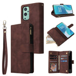 Custodia per cellulare multifunzionale in pelle con portafoglio con cerniera smerigliata, For Samsung Galaxy A13 4G, For Samsung Galaxy A23, For OnePlus 9 Pro, For OnePlus 9, For Google Pixel 6 Pro