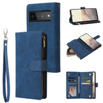 Custodia per cellulare multifunzionale in pelle con portafoglio con cerniera smerigliata, For Samsung Galaxy A13 4G, For Samsung Galaxy A23, For OnePlus 9 Pro, For OnePlus 9, For Google Pixel 6 Pro