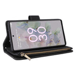 Custodia per cellulare multifunzionale in pelle con portafoglio con cerniera smerigliata, For Google Pixel 6a, For Google Pixel 7 5G, For Google Pixel 7 Pro 5G, For Xiaomi Redmi Note 11 Pro International