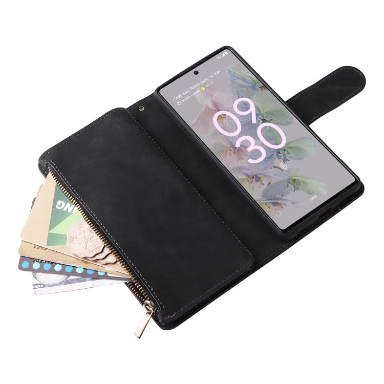 Custodia per cellulare multifunzionale in pelle con portafoglio con cerniera smerigliata, For Google Pixel 6a, For Google Pixel 7 5G, For Google Pixel 7 Pro 5G, For Xiaomi Redmi Note 11 Pro International