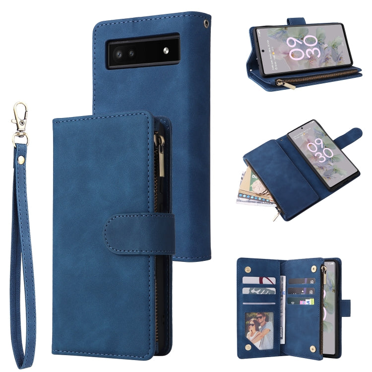 Custodia per cellulare multifunzionale in pelle con portafoglio con cerniera smerigliata, For Google Pixel 6a, For Google Pixel 7 5G, For Google Pixel 7 Pro 5G, For Xiaomi Redmi Note 11 Pro International