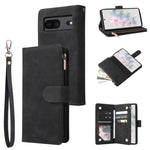Custodia per cellulare multifunzionale in pelle con portafoglio con cerniera smerigliata, For Google Pixel 6a, For Google Pixel 7 5G, For Google Pixel 7 Pro 5G, For Xiaomi Redmi Note 11 Pro International