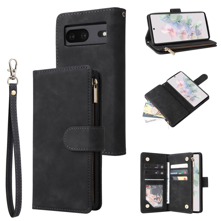 Custodia per cellulare multifunzionale in pelle con portafoglio con cerniera smerigliata, For Google Pixel 6a, For Google Pixel 7 5G, For Google Pixel 7 Pro 5G, For Xiaomi Redmi Note 11 Pro International