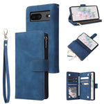 Custodia per cellulare multifunzionale in pelle con portafoglio con cerniera smerigliata, For Google Pixel 6a, For Google Pixel 7 5G, For Google Pixel 7 Pro 5G, For Xiaomi Redmi Note 11 Pro International