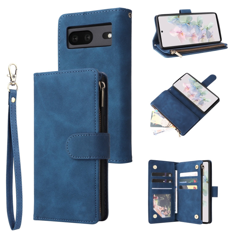 Custodia per cellulare multifunzionale in pelle con portafoglio con cerniera smerigliata, For Google Pixel 6a, For Google Pixel 7 5G, For Google Pixel 7 Pro 5G, For Xiaomi Redmi Note 11 Pro International