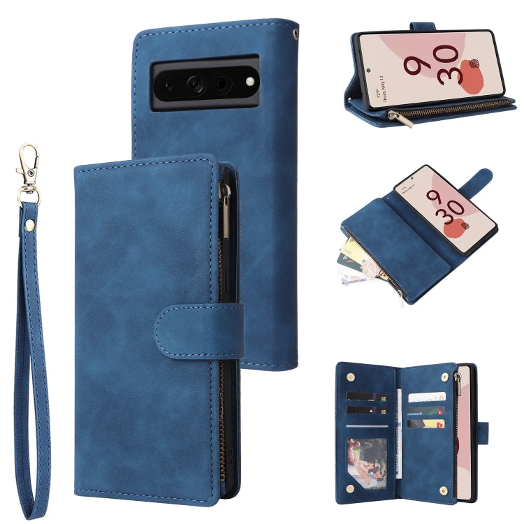 Custodia per cellulare multifunzionale in pelle con portafoglio con cerniera smerigliata, For Google Pixel 6a, For Google Pixel 7 5G, For Google Pixel 7 Pro 5G, For Xiaomi Redmi Note 11 Pro International