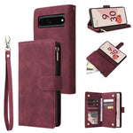 Custodia per cellulare multifunzionale in pelle con portafoglio con cerniera smerigliata, For Google Pixel 6a, For Google Pixel 7 5G, For Google Pixel 7 Pro 5G, For Xiaomi Redmi Note 11 Pro International