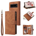 Custodia per cellulare multifunzionale in pelle con portafoglio con cerniera smerigliata, For Google Pixel 6a, For Google Pixel 7 5G, For Google Pixel 7 Pro 5G, For Xiaomi Redmi Note 11 Pro International
