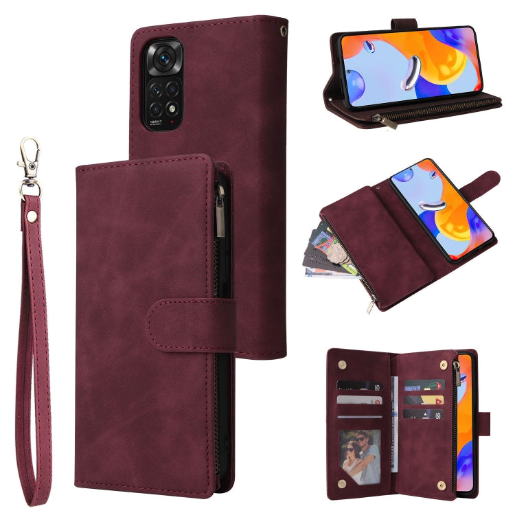 Custodia per cellulare multifunzionale in pelle con portafoglio con cerniera smerigliata, For Google Pixel 6a, For Google Pixel 7 5G, For Google Pixel 7 Pro 5G, For Xiaomi Redmi Note 11 Pro International
