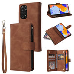 Custodia per cellulare multifunzionale in pelle con portafoglio con cerniera smerigliata, For Google Pixel 6a, For Google Pixel 7 5G, For Google Pixel 7 Pro 5G, For Xiaomi Redmi Note 11 Pro International