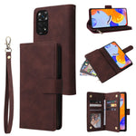 Custodia per cellulare multifunzionale in pelle con portafoglio con cerniera smerigliata, For Google Pixel 6a, For Google Pixel 7 5G, For Google Pixel 7 Pro 5G, For Xiaomi Redmi Note 11 Pro International