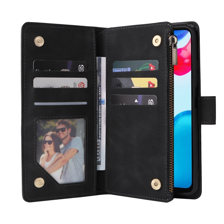Custodia per cellulare multifunzionale in pelle con portafoglio con cerniera smerigliata, For Xiaomi Redmi Note 11S