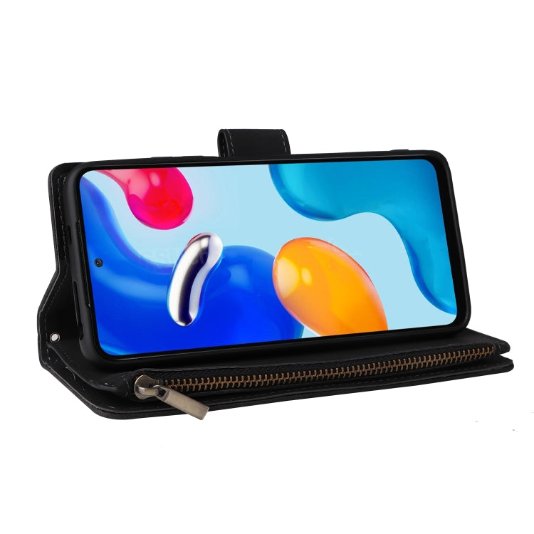 Custodia per cellulare multifunzionale in pelle con portafoglio con cerniera smerigliata, For Xiaomi Redmi Note 11S