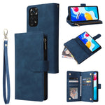 Custodia per cellulare multifunzionale in pelle con portafoglio con cerniera smerigliata, For Xiaomi Redmi Note 11S