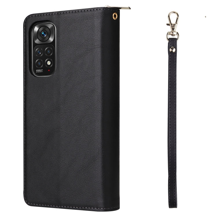 Custodia per cellulare in pelle con cerniera a portafoglio con 9 slot per schede, For Xiaomi Redmi Note 11S, For Samsung Galaxy A23