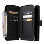 Custodia per cellulare in pelle con cerniera a portafoglio con 9 slot per schede, For Xiaomi Redmi Note 11S, For Samsung Galaxy A23