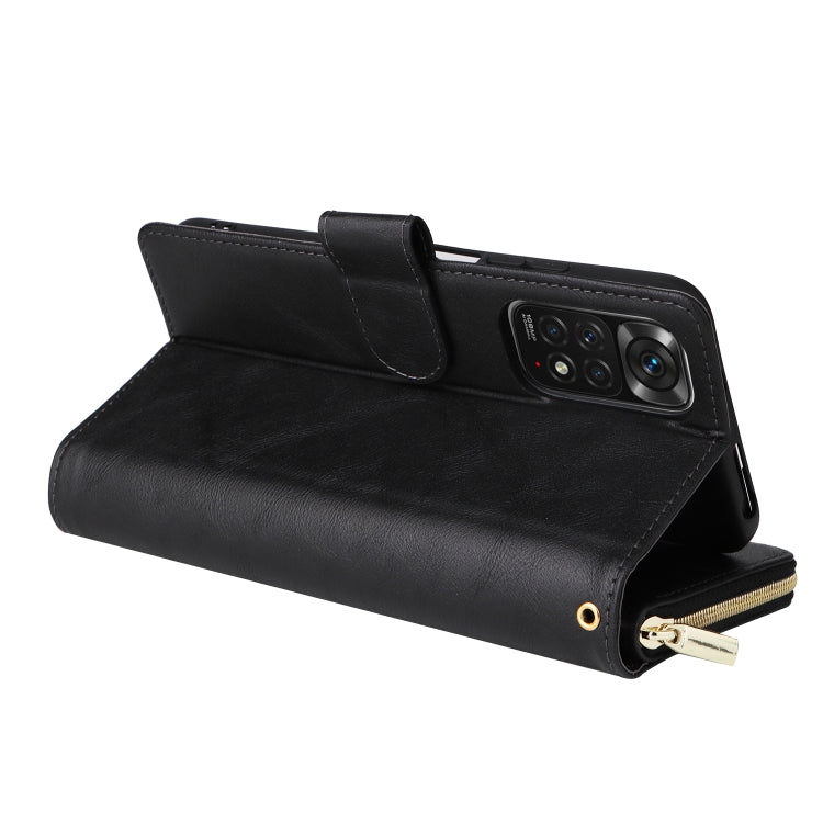 Custodia per cellulare in pelle con cerniera a portafoglio con 9 slot per schede, For Xiaomi Redmi Note 11S, For Samsung Galaxy A23