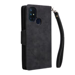 Rivetto Fibbia 9 carte Custodia per telefono in pelle a tre pieghe, For OnePlus Nord N10 5G, For Samsung Galaxy Note20, For OnePlus 10 Pro 5G, For Samsung Galaxy A23 4G