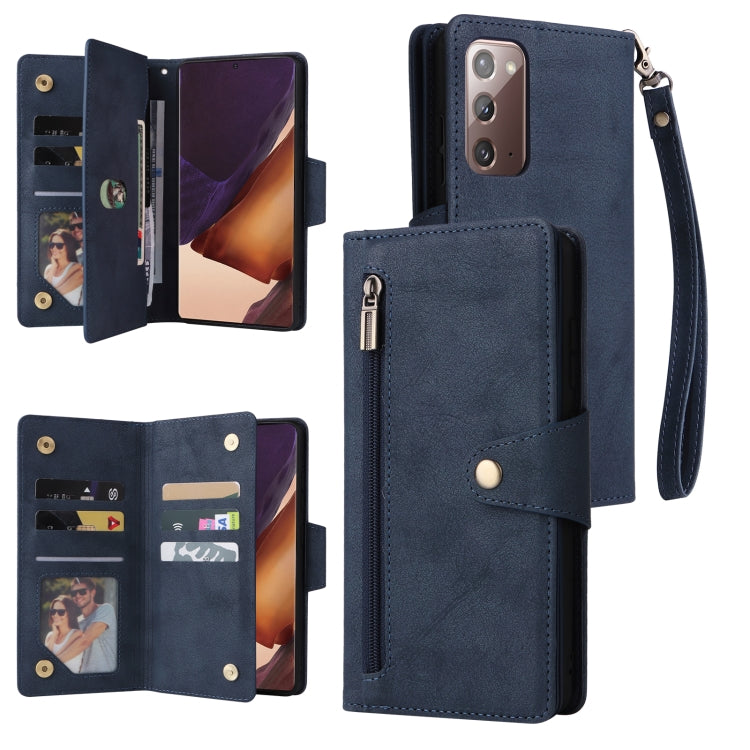 Rivetto Fibbia 9 carte Custodia per telefono in pelle a tre pieghe, For OnePlus Nord N10 5G, For Samsung Galaxy Note20, For OnePlus 10 Pro 5G, For Samsung Galaxy A23 4G