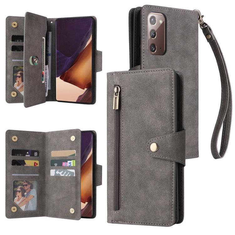 Rivetto Fibbia 9 carte Custodia per telefono in pelle a tre pieghe, For OnePlus Nord N10 5G, For Samsung Galaxy Note20, For OnePlus 10 Pro 5G, For Samsung Galaxy A23 4G