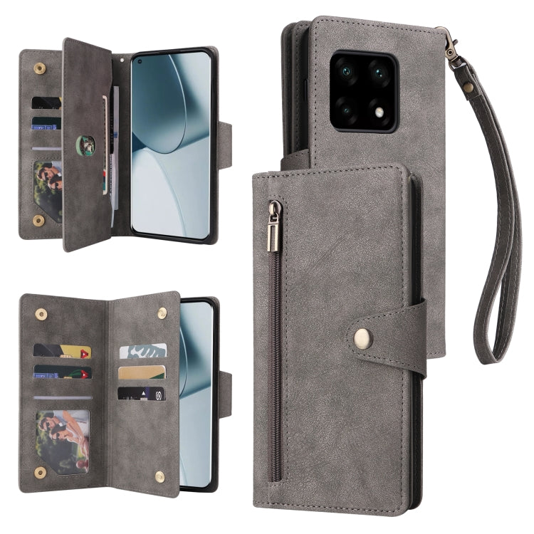 Rivetto Fibbia 9 carte Custodia per telefono in pelle a tre pieghe, For OnePlus Nord N10 5G, For Samsung Galaxy Note20, For OnePlus 10 Pro 5G, For Samsung Galaxy A23 4G