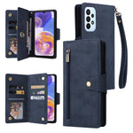 Rivetto Fibbia 9 carte Custodia per telefono in pelle a tre pieghe, For OnePlus Nord N10 5G, For Samsung Galaxy Note20, For OnePlus 10 Pro 5G, For Samsung Galaxy A23 4G