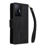 Rivetto Fibbia 9 carte Custodia per telefono in pelle a tre pieghe, For Xiaomi 11T