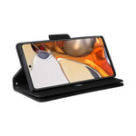 Rivetto Fibbia 9 carte Custodia per telefono in pelle a tre pieghe, For Xiaomi 11T
