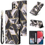 Custodia per telefono in pelle con cuciture abbronzanti in marmo, For Samsung Galaxy A03s EU Version, For Samsung Galaxy A13 4G, For Samsung Galaxy A23