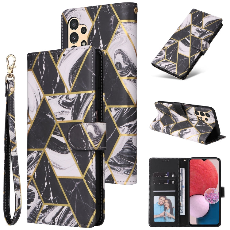 Custodia per telefono in pelle con cuciture abbronzanti in marmo, For Samsung Galaxy A03s EU Version, For Samsung Galaxy A13 4G, For Samsung Galaxy A23