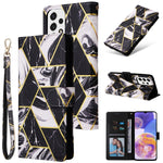 Custodia per telefono in pelle con cuciture abbronzanti in marmo, For Samsung Galaxy A03s EU Version, For Samsung Galaxy A13 4G, For Samsung Galaxy A23