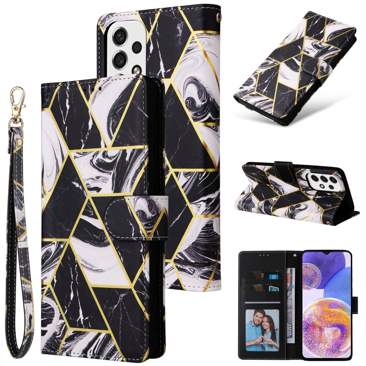 Custodia per telefono in pelle con cuciture abbronzanti in marmo, For Samsung Galaxy A03s EU Version, For Samsung Galaxy A13 4G, For Samsung Galaxy A23