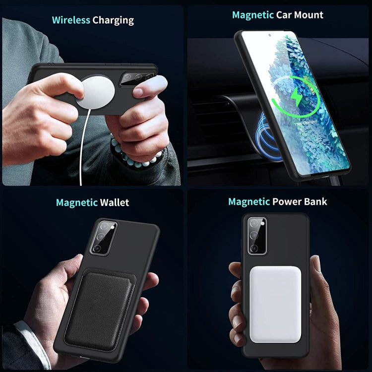 Custodia per telefono in silicone liquido magnetico MagSafe, For Samsung Galaxy S20 FE 2022/S20 FE, For Samsung Galaxy S21 5G, For Samsung Galaxy S21+ 5G, For Samsung Galaxy S21 FE 5G, For Samsung Galaxy S21 Ultra 5G, For Samsung Galaxy S22 5G         ...