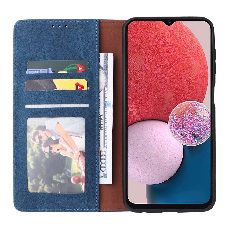 Custodia per telefono in pelle con chiusura a ventosa semplice, For Samsung Galaxy A13 4G