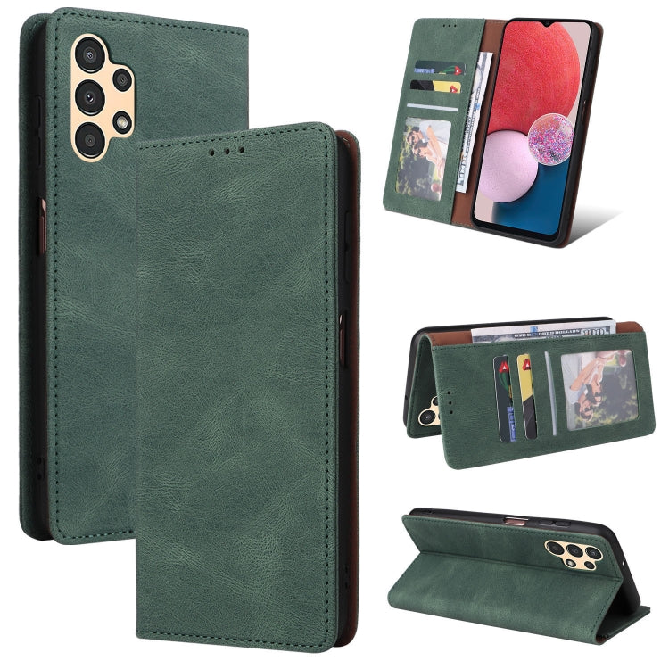 Custodia per telefono in pelle con chiusura a ventosa semplice, For Samsung Galaxy A13 4G