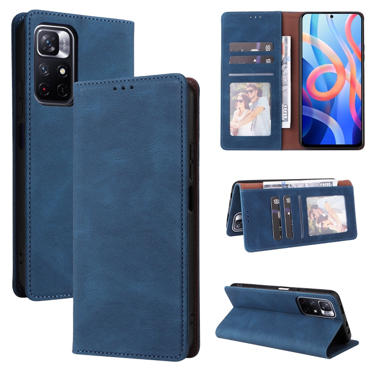 Custodia per telefono in pelle con chiusura a ventosa semplice, For Samsung Galaxy A03s, For Xiaomi Redmi Note 11 4G International, For Xiaomi Redmi Note 11 Pro, For Samsung Galaxy A23, For Samsung Galaxy A73 5G, For Xiaomi Redmi Note 11 Pro 5G