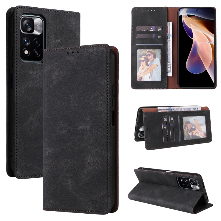 Custodia per telefono in pelle con chiusura a ventosa semplice, For Samsung Galaxy A03s, For Xiaomi Redmi Note 11 4G International, For Xiaomi Redmi Note 11 Pro, For Samsung Galaxy A23, For Samsung Galaxy A73 5G, For Xiaomi Redmi Note 11 Pro 5G